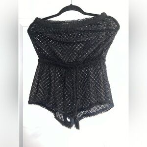 Victoria secret crochet beach romper